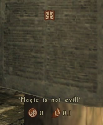 Example of stars signifying Text thats changed by this ESP