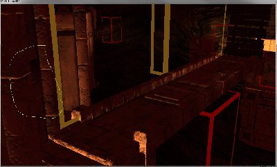 Were the green circle ish is, is where the container with arrow is.