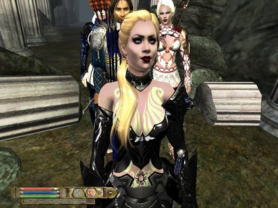 Falmira-Lucha's Blood Witch und Rhianna aus Oblivion,Kim und Seleana auf dem Weg nach Wellenfels im Ostpass.