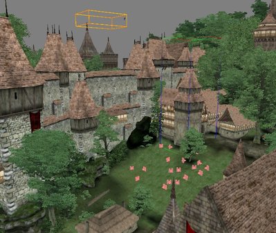 Die große,weiße Stadtmauer von Salen,deshalb wird sie auch oft die ''weiße Stadt'' genannt