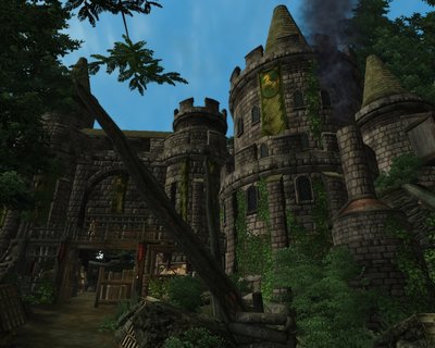 Faltrindseite der Burg