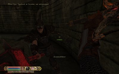 natürlich darf jemand der mir den kopf einschlagen will nicht fehlen