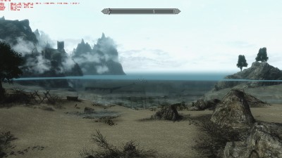 Kantenglättung an, FXAA an - Wasser wird durchsichtig.