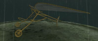 Der Flug ist wegen schlechtem Wetter gestrichen.