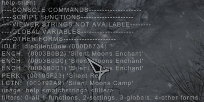 Bild nach Eingabe help silent