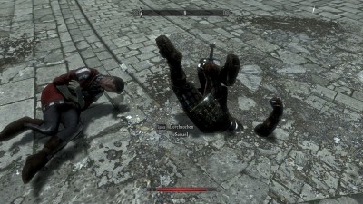 Das erste mal durchspielen. Die Stimmung ist düster, man ist mega angespannt und... Samael... wieso musst du zum Stimmungskiller werden, in dem du im Boden steckst?