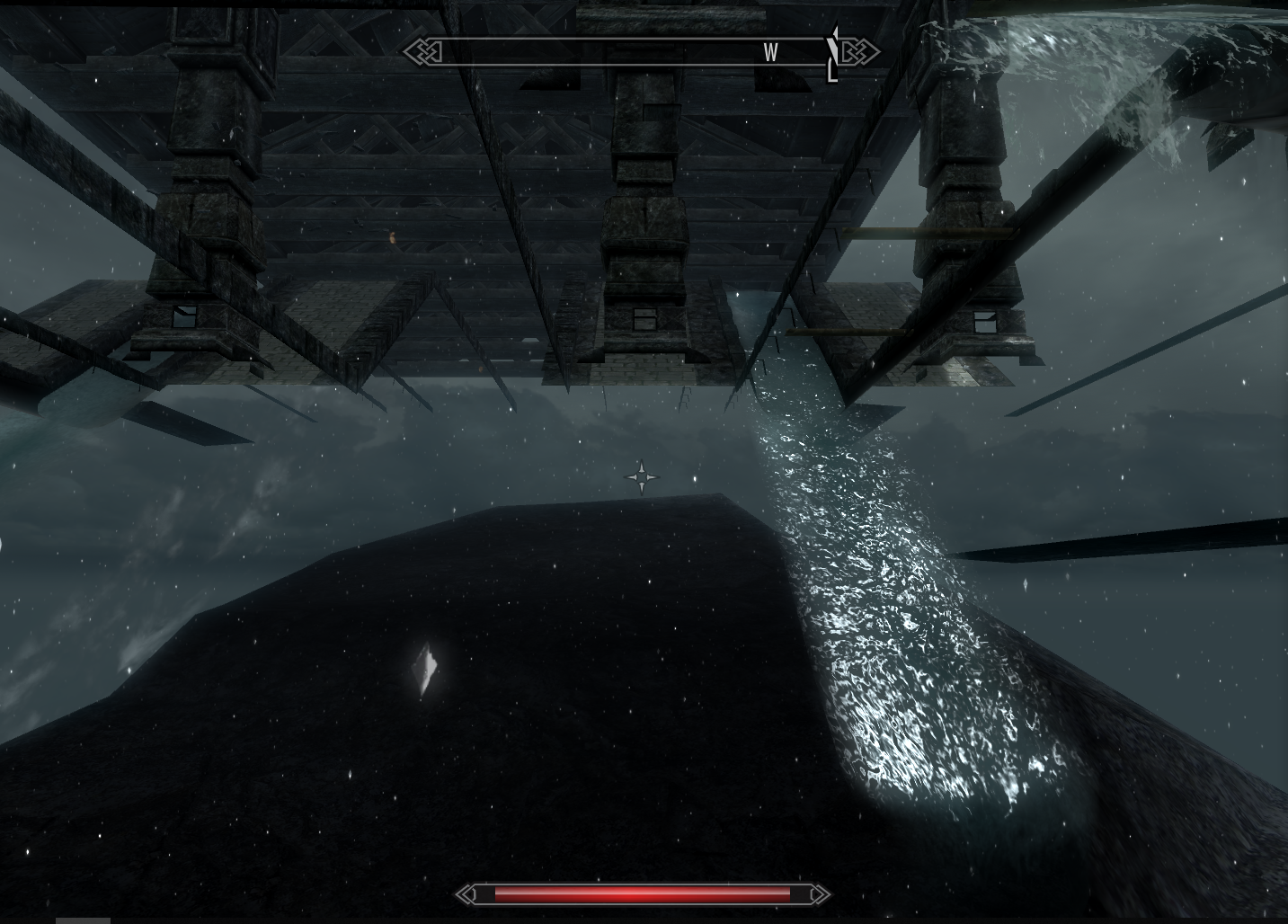 I end up under the temple when I try to climb the stairs