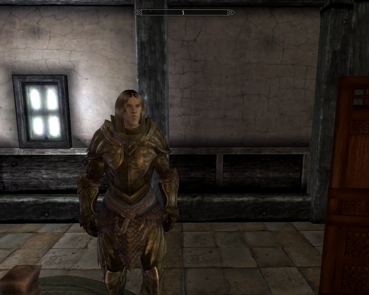 Tja, es fing an zu regnen und die Leute schauten mich in meinem knappen Skaragg-Outfit etwas schief an. Also doch wieder umziehen. Die Rüstung meiner Urahnen hat auch was. Ich habe zur Hälfte aeternisches Blut und bin stolz darauf!